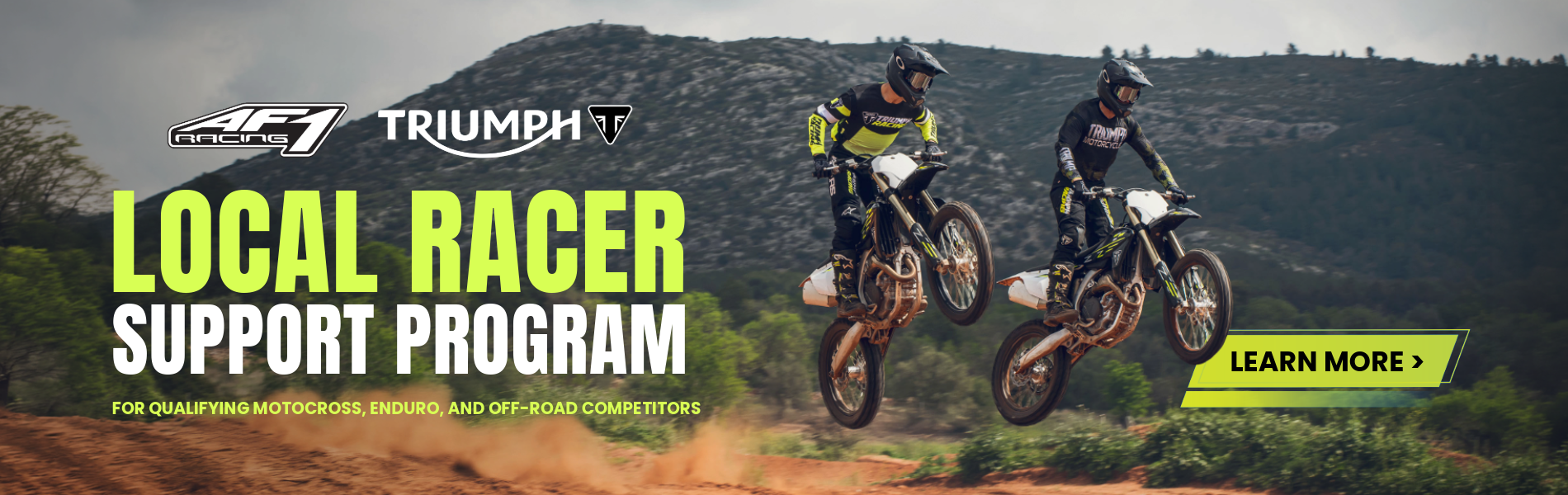 Triumph MX & Off-Road Racer Support Program